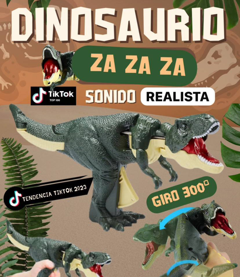 DINOSAURIO ZAZAZA™ Original con sonido<br><small>¡El juguete mas viral de Tiktok!</small>